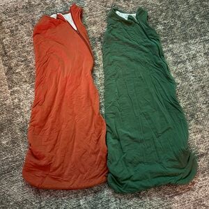 Kyte baby size LARGE baby Sleep Sacks - Rust Orange & Forest Green (2)
